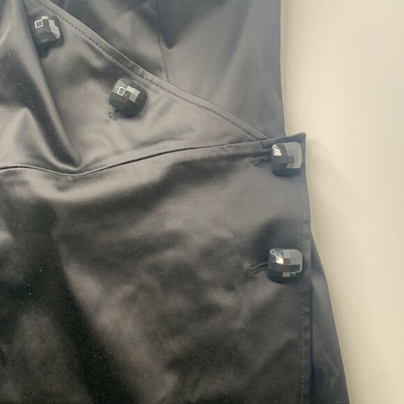 Guess by Marciano black sateen sleeveless wrap mini dress NWT - Picture 11 of 12